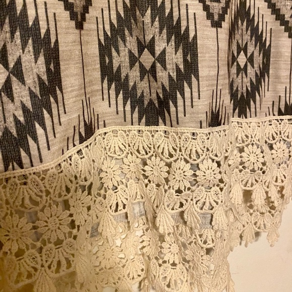 3 FOR $15!!! Rewind Crochet Lace Trim Tee - Picture 3 of 3